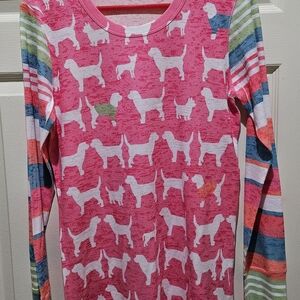 Colorful Dog Print Ladies top